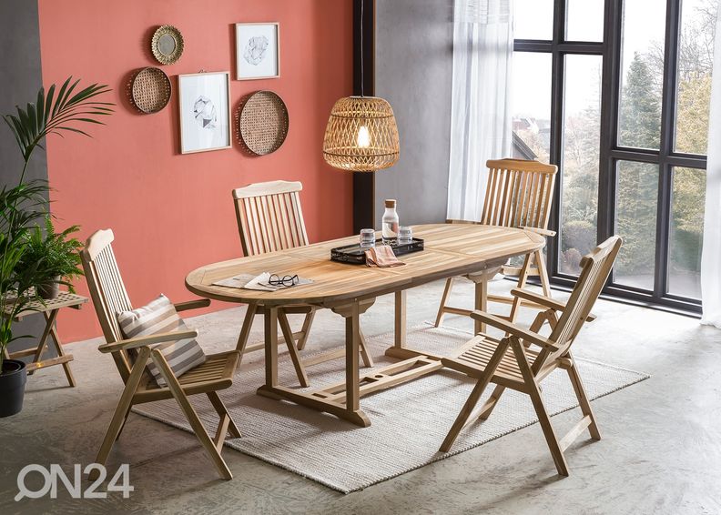 Удлиняющийся садовый стол 180/240x100 cm увеличить