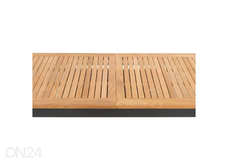 Удлиняющийся садовый стол Tika 156/214x88,5 cm, коричневый/чёрный увеличить