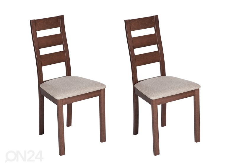 Удлиняющийся стол Bari + 4 стула Parma, светлый венге увеличить