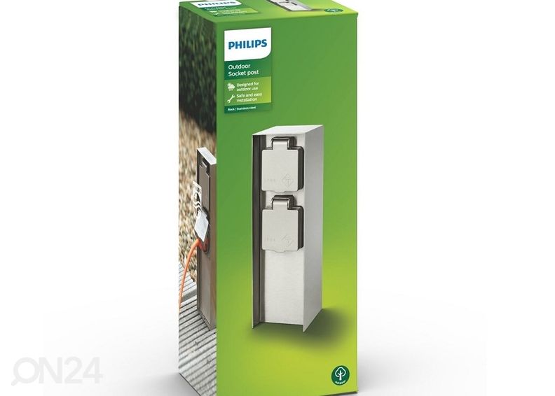Уличные розетки Philips x2 IP44 увеличить