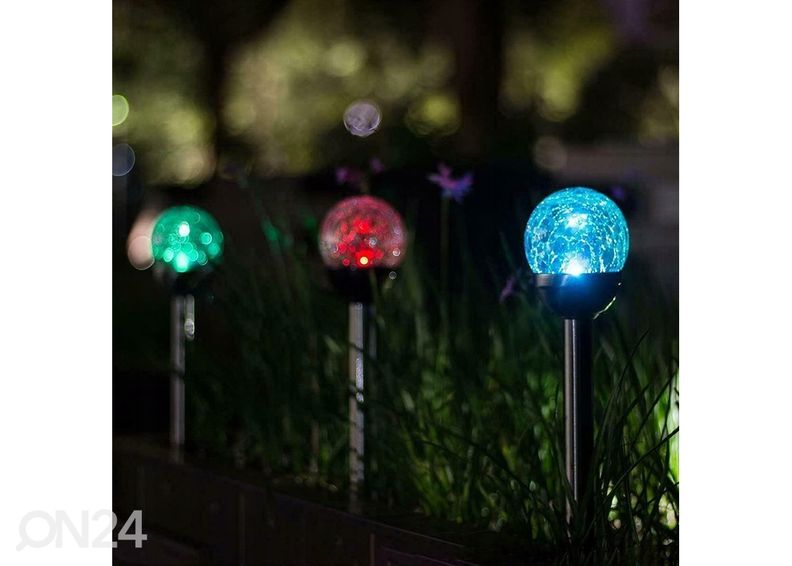 Уличный светильник на солнечных батареях Kula LED RGB, 2 шт увеличить