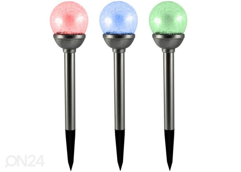 Уличный светильник на солнечных батареях Kula LED RGB, 2 шт увеличить