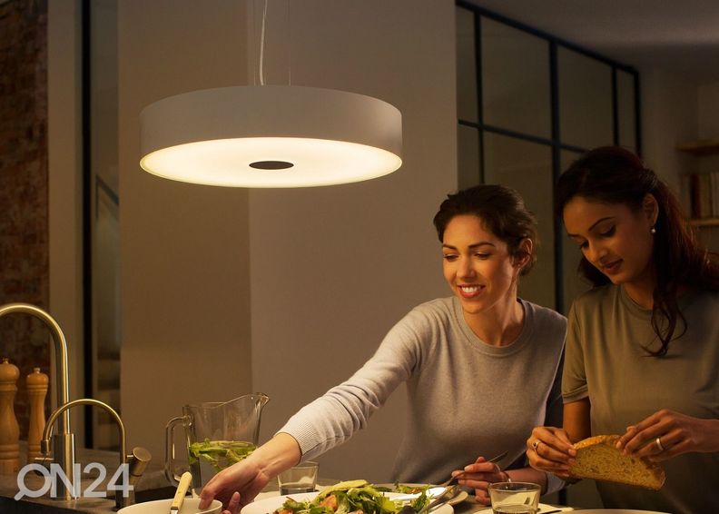 Умный подвесной светильник Hue White ambiance Fair белого цвета с пультом дистанционного управления 1x33,5 Вт увеличить