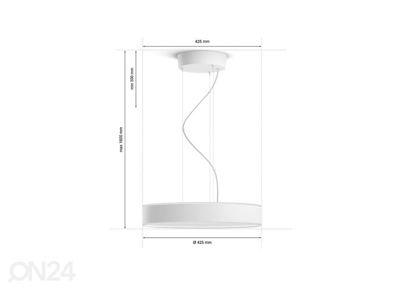 Умный потолочный светильник белый с пультом Hue White ambiance Enrave увеличить