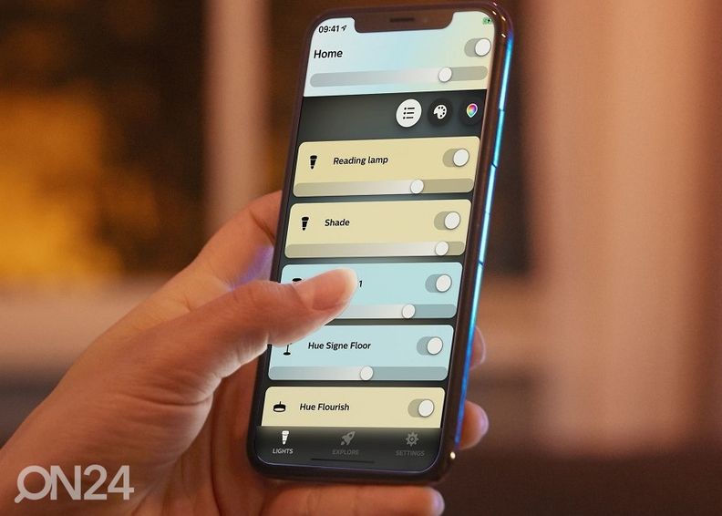 Умный потолочный светильник Hue White Ambiance Aurelle с пультом дистанционного управления 28 Вт увеличить