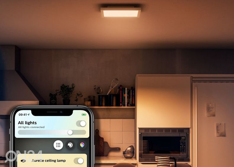 Умный потолочный светильник Hue White Ambiance Aurelle с пультом дистанционного управления 28 Вт увеличить