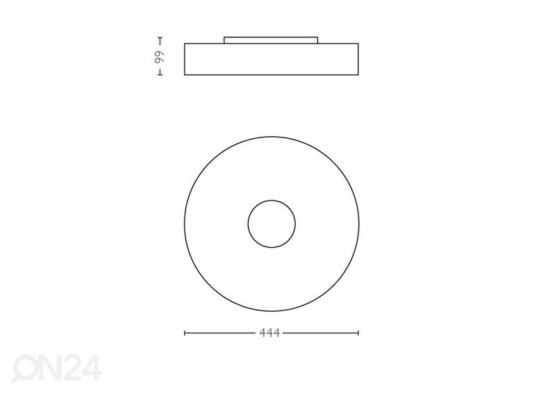 Умный потолочный светильник Hue White ambiance Fair чёрный, с пультом увеличить