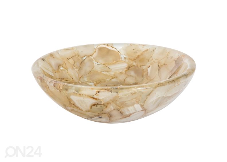 Умывальник из полудрагоценного камня и смолы увеличить