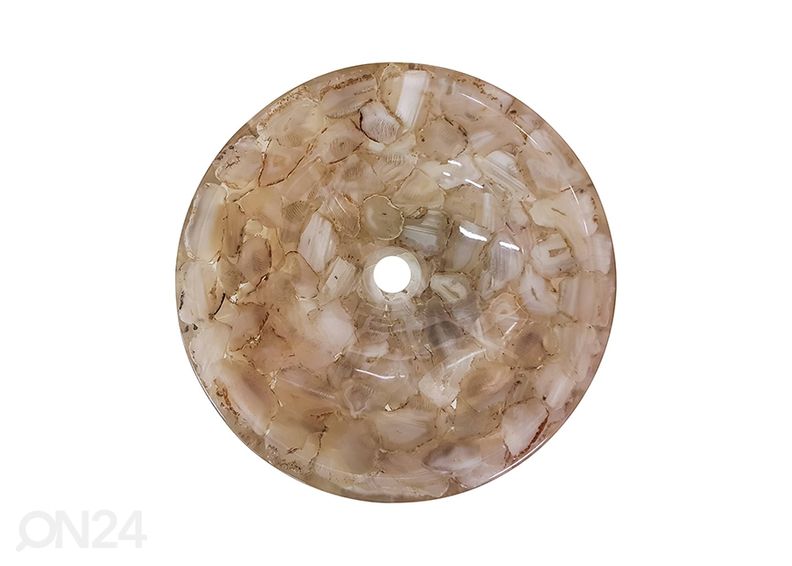 Умывальник из полудрагоценного камня и смолы увеличить