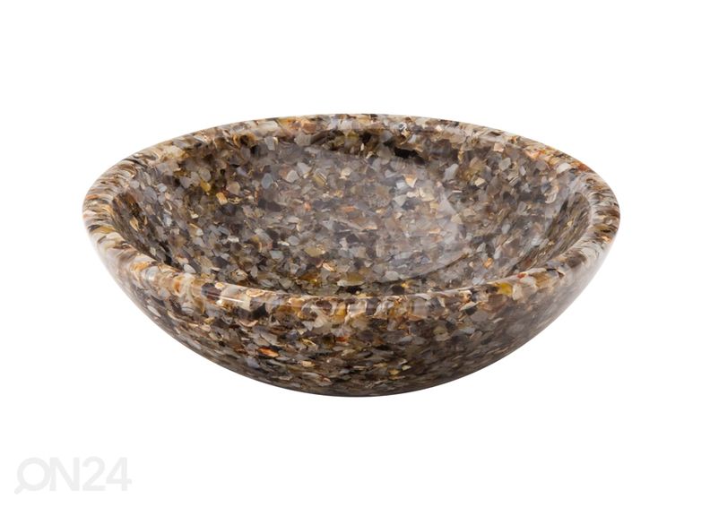 Умывальник из полудрагоценного камня и смолы увеличить