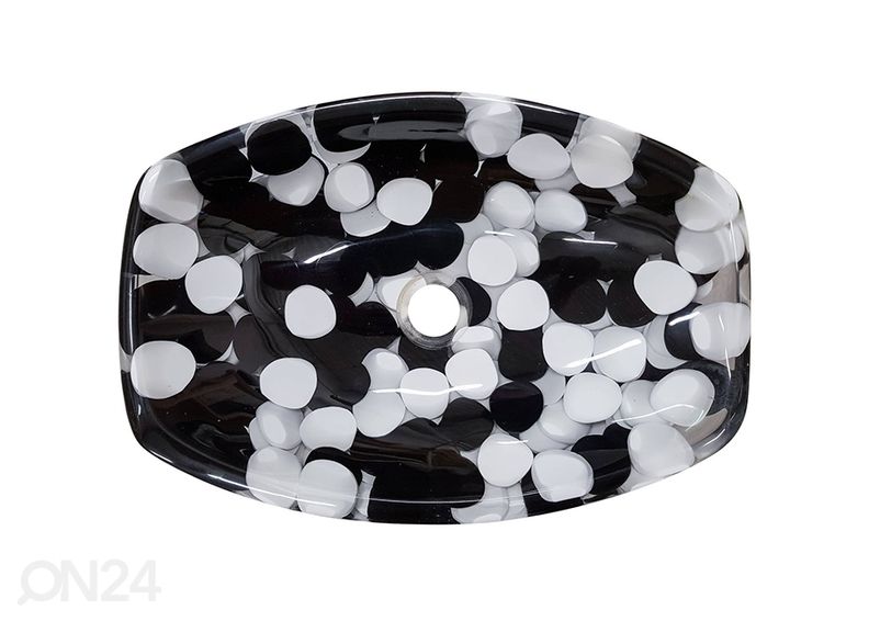 Умывальник с камушками увеличить