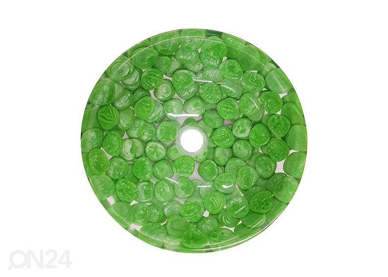 Умывальник с камушками увеличить