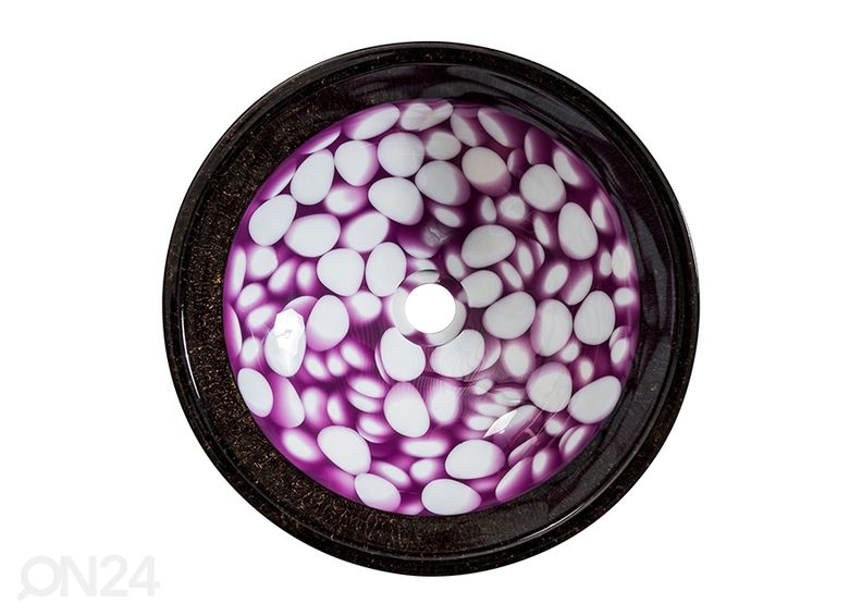 Умывальник с камушками увеличить