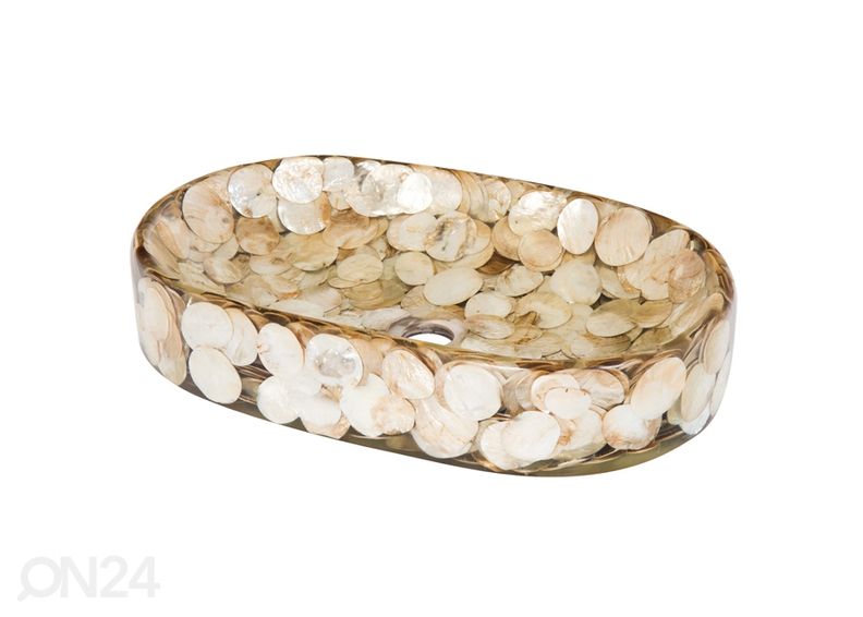 Умывальник с морскими ракушками увеличить