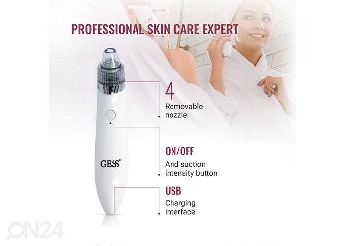 Устройство для очищения лица с вакуумом GESS Elastic увеличить