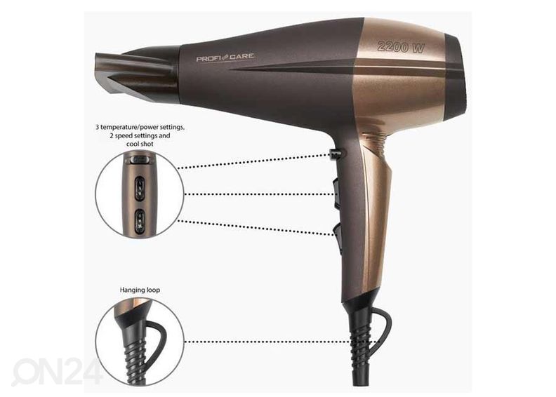 Фен ProfiCare PCHT3010BR увеличить