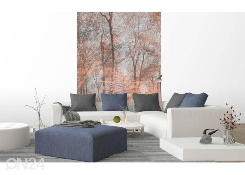 Флизелиновые фотообои Colorful Forest Abstract 150x250 см увеличить