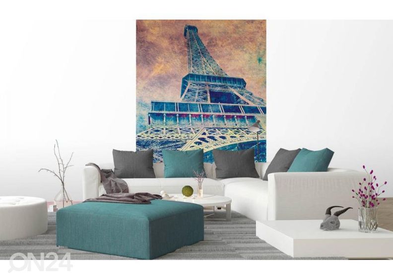Флизелиновые фотообои Eiffel Tower Abstract I 150x250 см увеличить