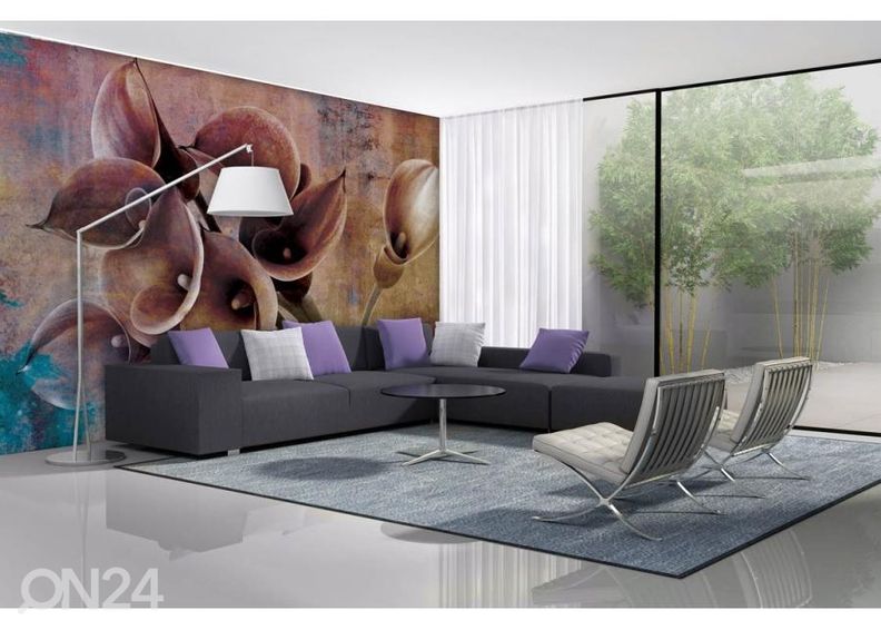 Флизелиновые фотообои Flower Abstract II 150x250 см увеличить