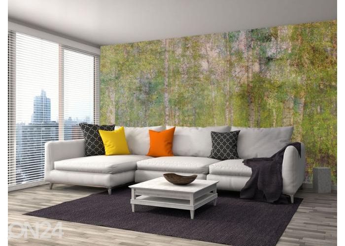 Флизелиновые фотообои Leaves Abstract 150x250 см увеличить