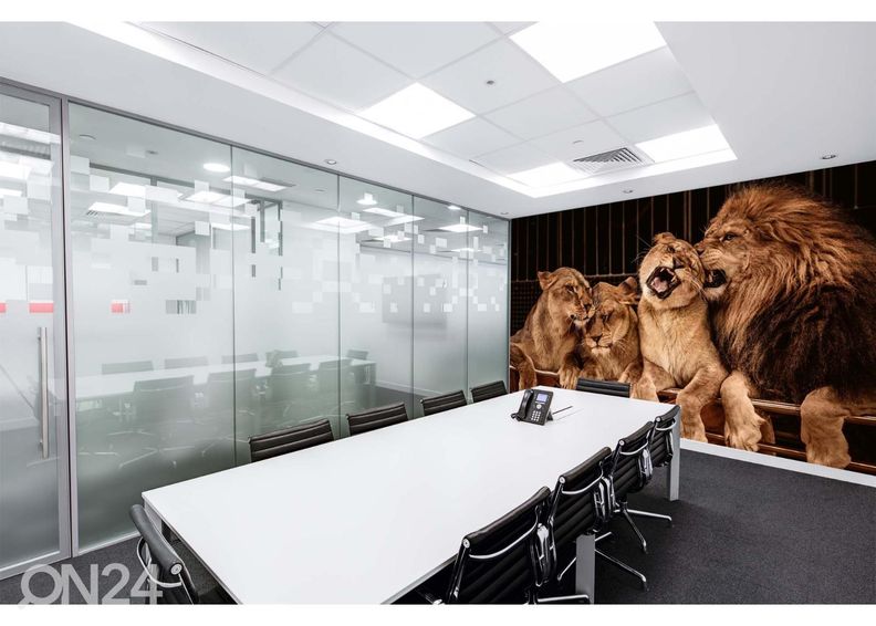 Флизелиновые фотообои Lion And Three Lioness увеличить