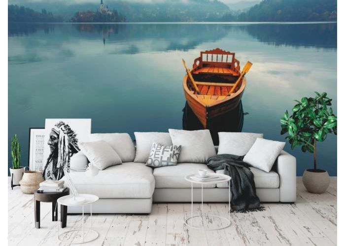 Флизелиновые фотообои Lonely Boat 368x245 см увеличить