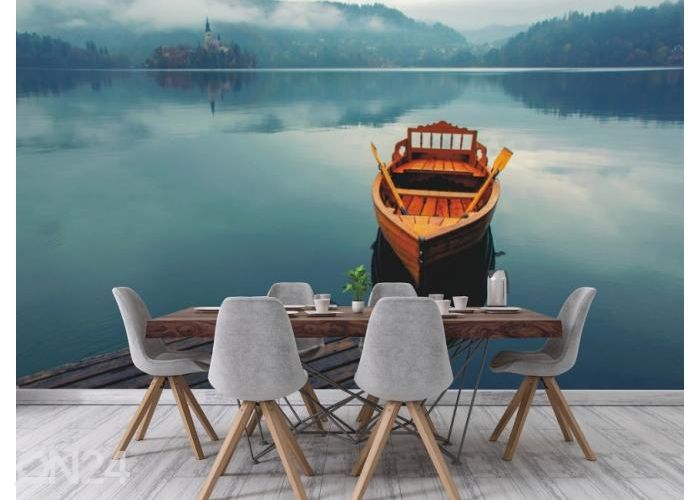 Флизелиновые фотообои Lonely Boat 368x245 см увеличить