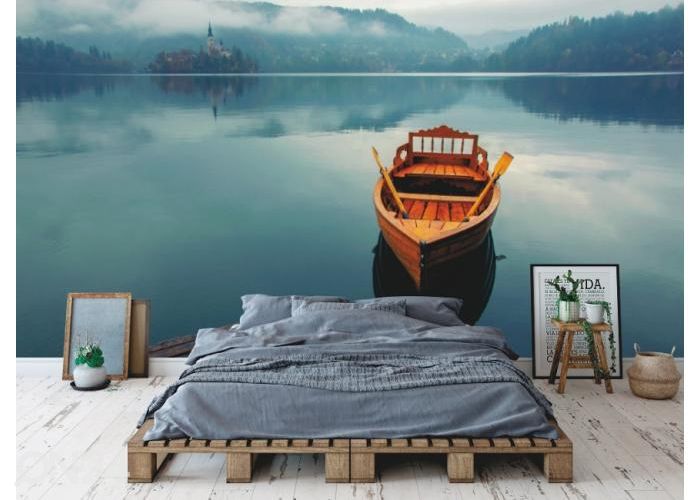 Флизелиновые фотообои Lonely Boat 368x245 см увеличить