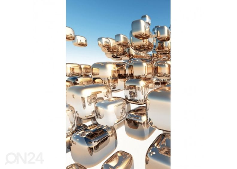 Флизелиновые фотообои Silver cubes 150x250 см увеличить