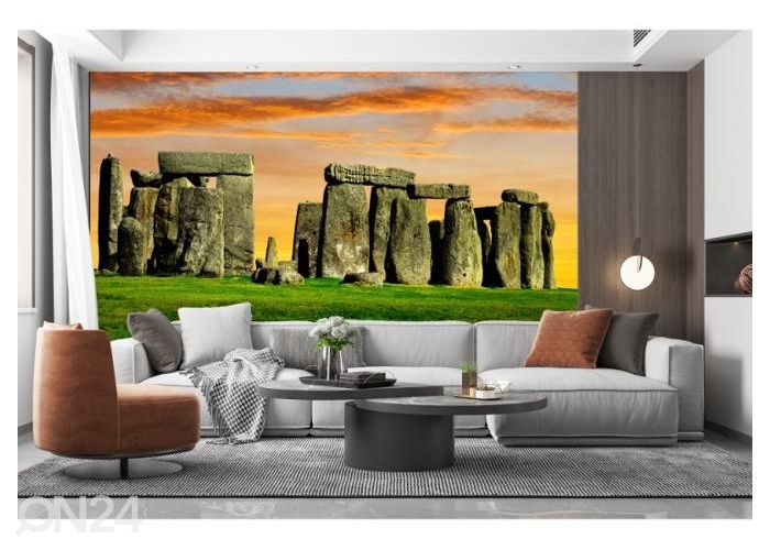 Флизелиновые фотообои Stonehenge at the sunset 368x254 см увеличить