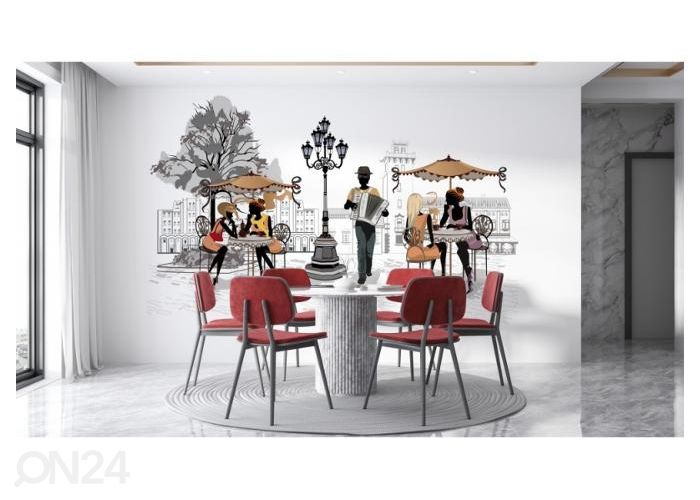 Флизелиновые фотообои Street musicians 2 368x254 см увеличить