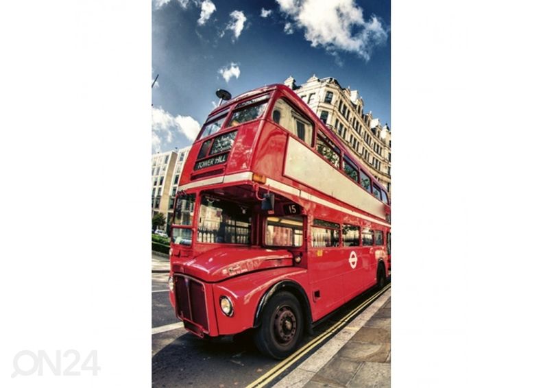 Флисовые обои Double decker bus 150x250 см увеличить
