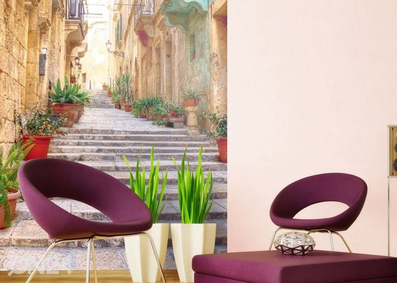 Флисовые обои Narrow street 150x250 см увеличить