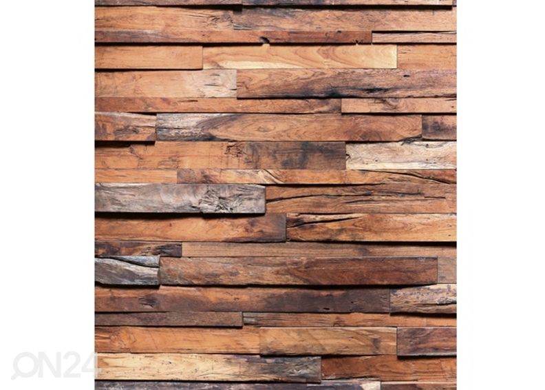 Флисовые обои "Wooden wall" 150x250 см увеличить