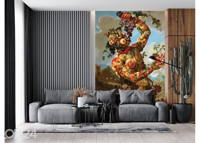 Флисовые фотообои Anthropomorphic Allegory of Autumn by Giovanni Paolo Castelli 184x254 см увеличить