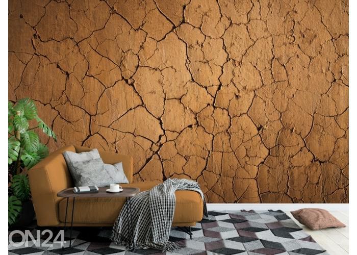 Флисовые фотообои Cracks of the Dried Soil in Arid Season 368x254 см увеличить