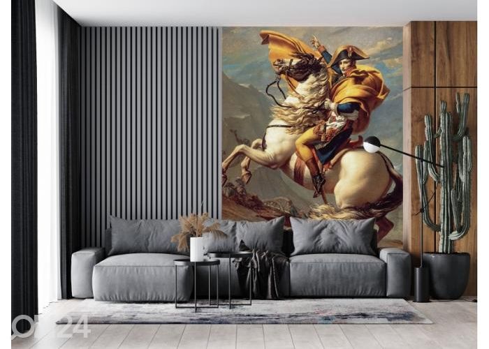 Флисовые фотообои Napoleon Crossing The Alps by Jacques Louis 184x254 см увеличить
