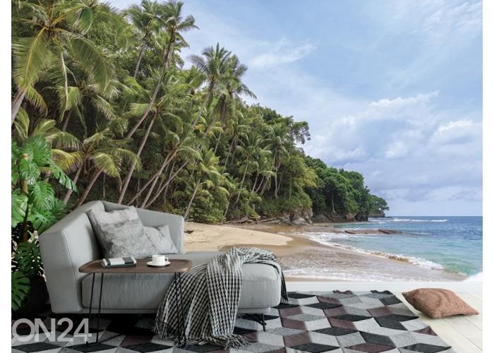 Флисовые фотообои Playa Blanca, Saboga, Panama 368x254 см увеличить