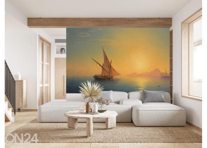 Флисовые фотообои Sunset Over Ischia by Ivan Aivazovsky 416x290 см увеличить