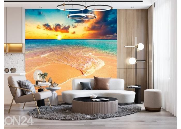 Флисовые фотообои Tropical Beach 368x254 см увеличить