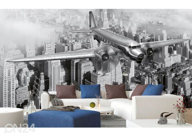 Флисовые фото-обои Airplane 225x250 см увеличить