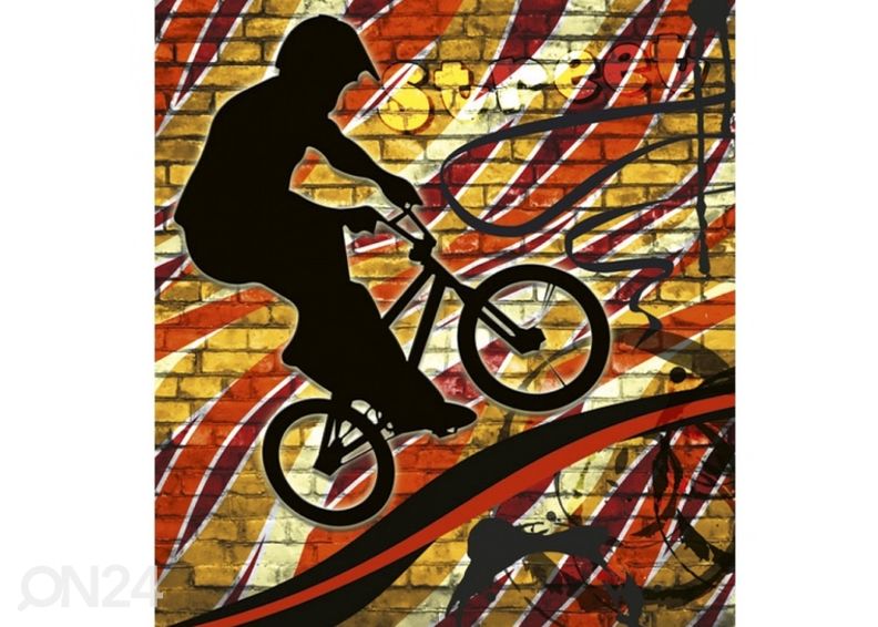 Флисовые фото-обои Bicycle red 150x250 см увеличить