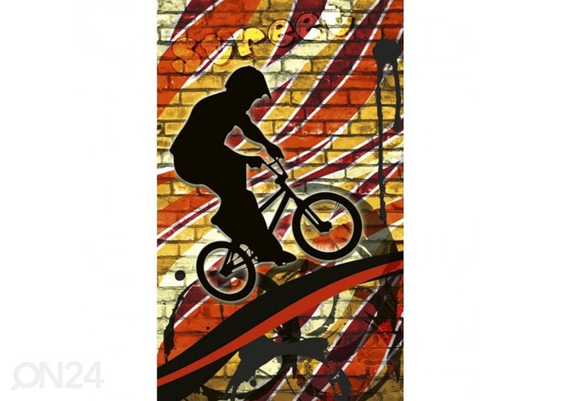 Флисовые фото-обои Bicycle red 150x250 см увеличить