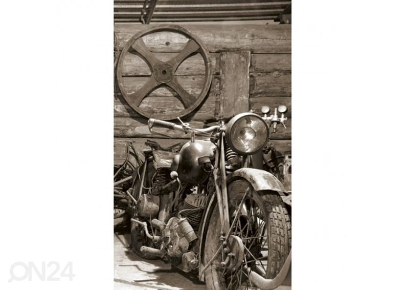 Флисовые фото-обои Vintage garage 150x250 см увеличить