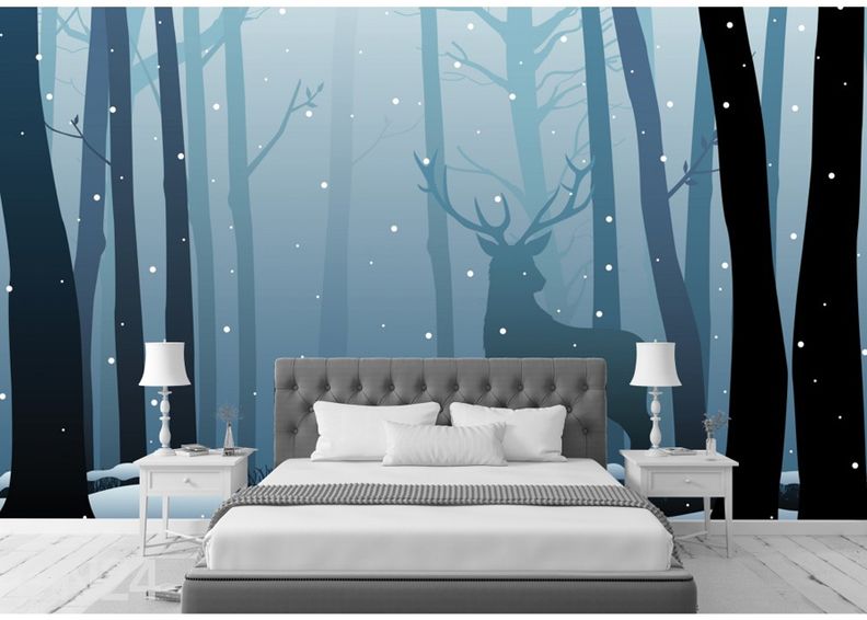 Фотообои Deer in the dark wood 365x254 см увеличить