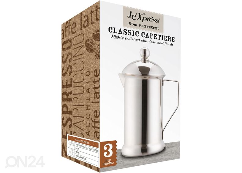 Френч-пресс Le'Xpress из нержавеющей стали 350 мл увеличить