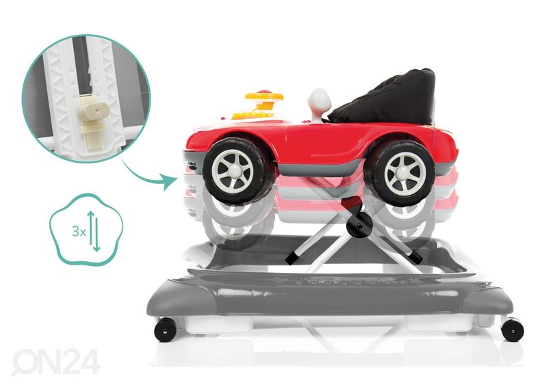 Ходунки красный автомобиль , Fillikid увеличить