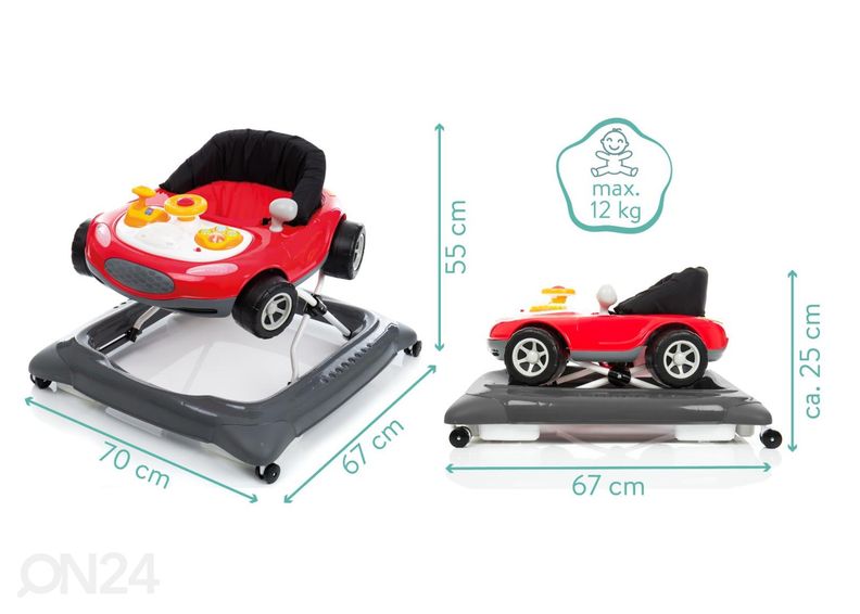 Ходунки красный автомобиль , Fillikid увеличить