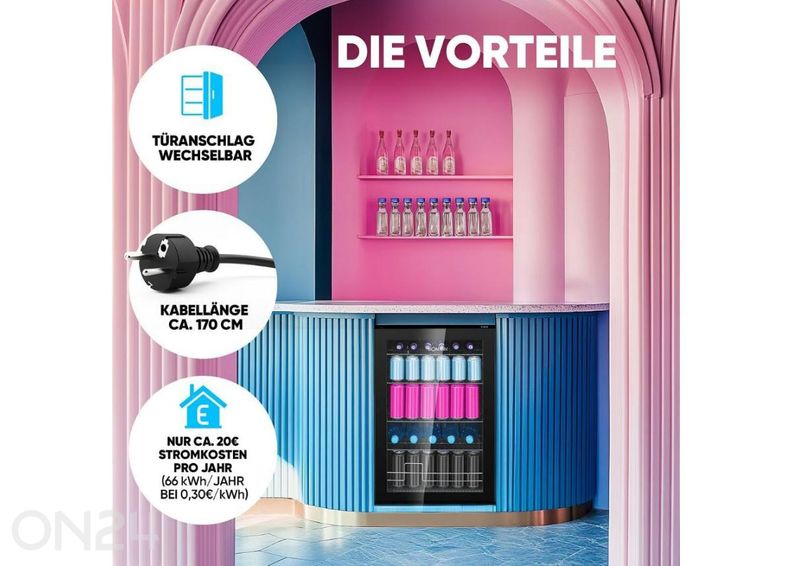 Холодильник со стеклянной дверью Bomann KSG7290 увеличить