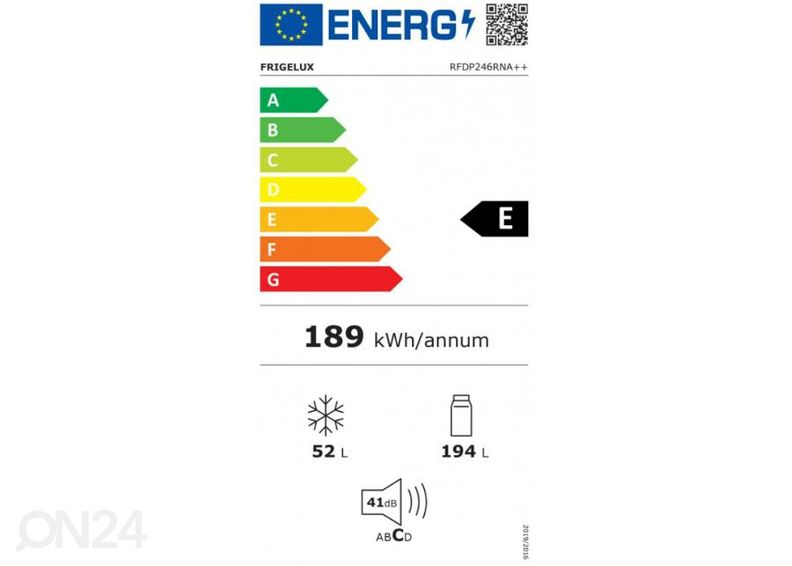 Холодильник Frigelux RFDP246RNA, черный увеличить